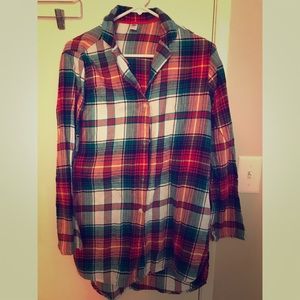 Long Plaid shirt / dress